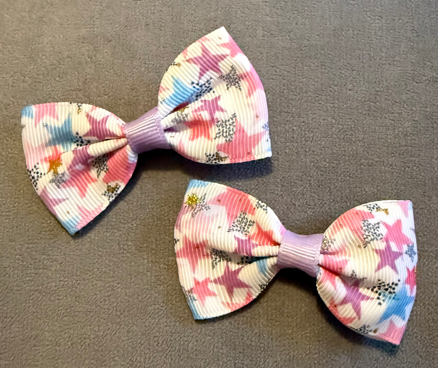 Stars Bows, Ribbon Hairbows, Hair, Bow, School, Hair Clip