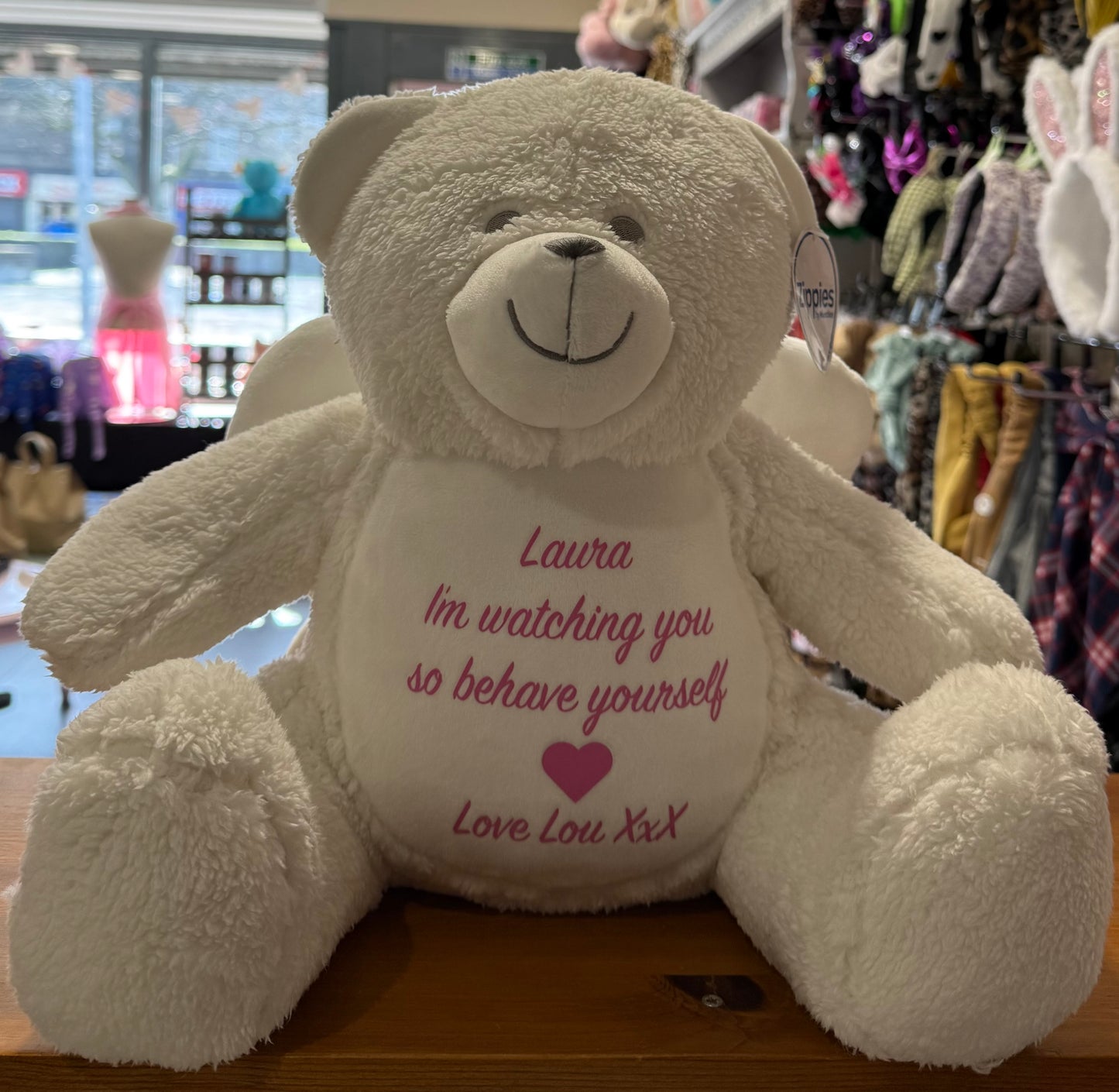 Angel Bear, Mumbles Bear, Personalised Soft Toy