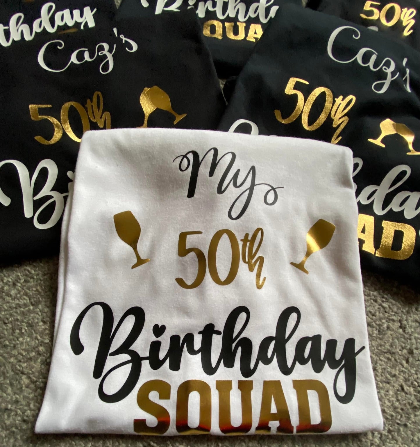 Birthday, White Personalised T-Shirt - Size S - 5XL, White T-Shirt, Tee, Your Design