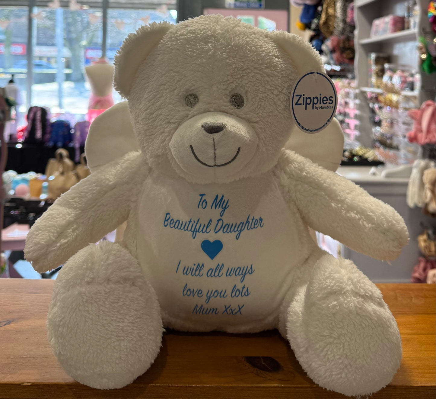 Angel Bear, Mumbles Bear, Personalised Soft Toy