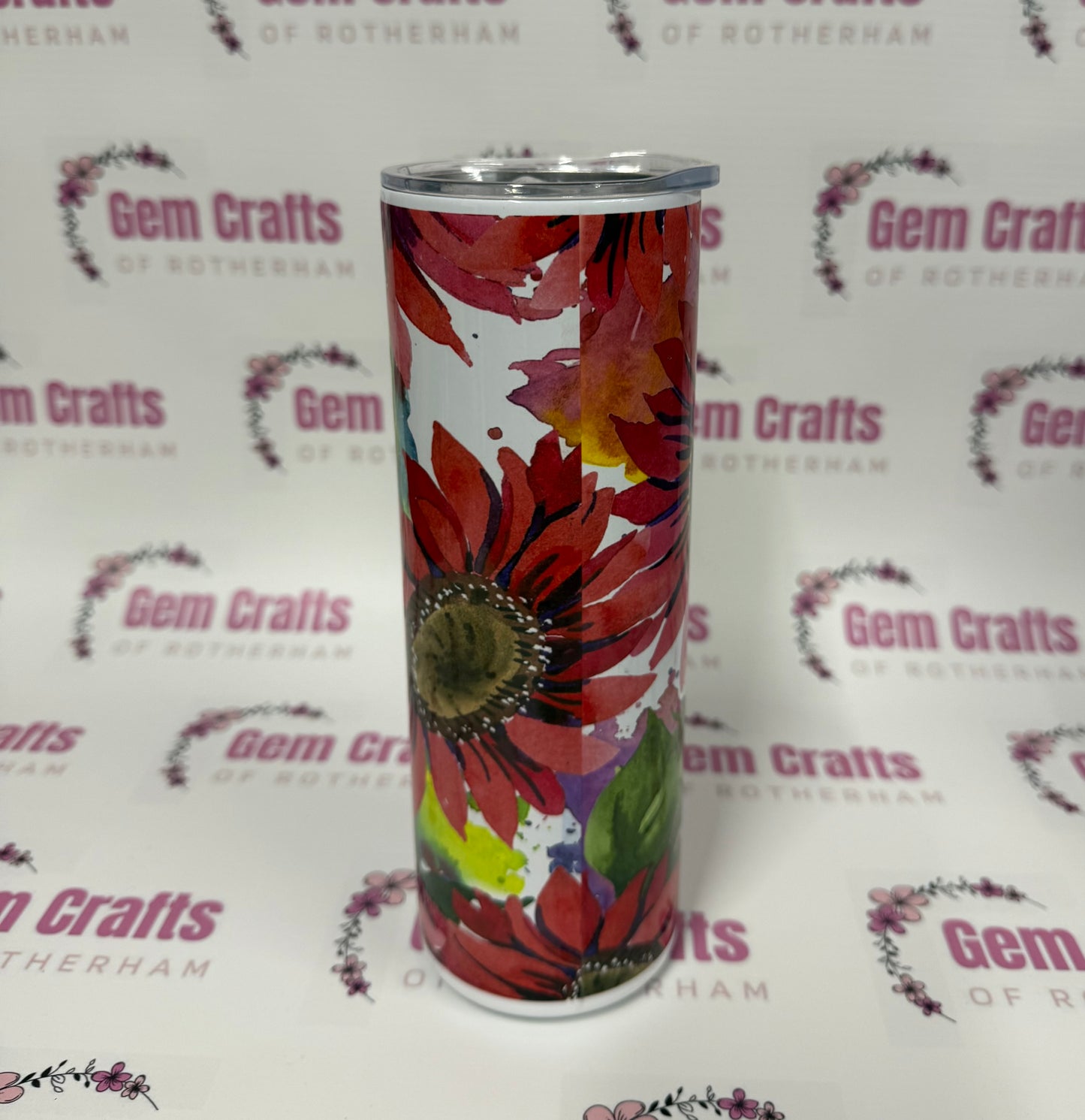 REDUCED Tumbler, Mum, Pink Gerbera, End of Line