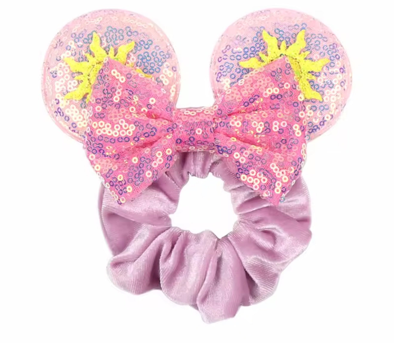 Mouse Ear Velvet Scrunchie, Tangled, Rapunzel, Fun, Princess