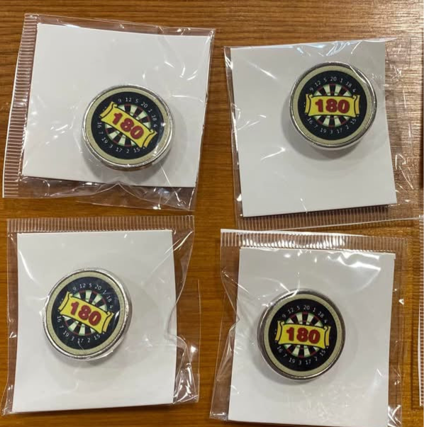 Darts, 180, Pin Badge