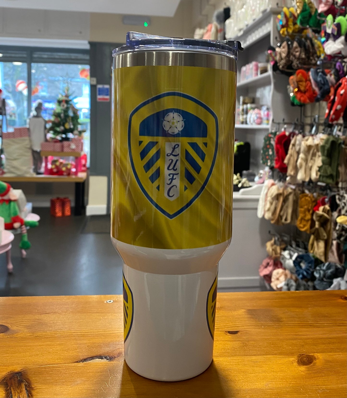 Leeds United, 40oz Tumbler, 1.1 Litre, Insulated, Stainless Steel, Hot & Cold use, Personalised
