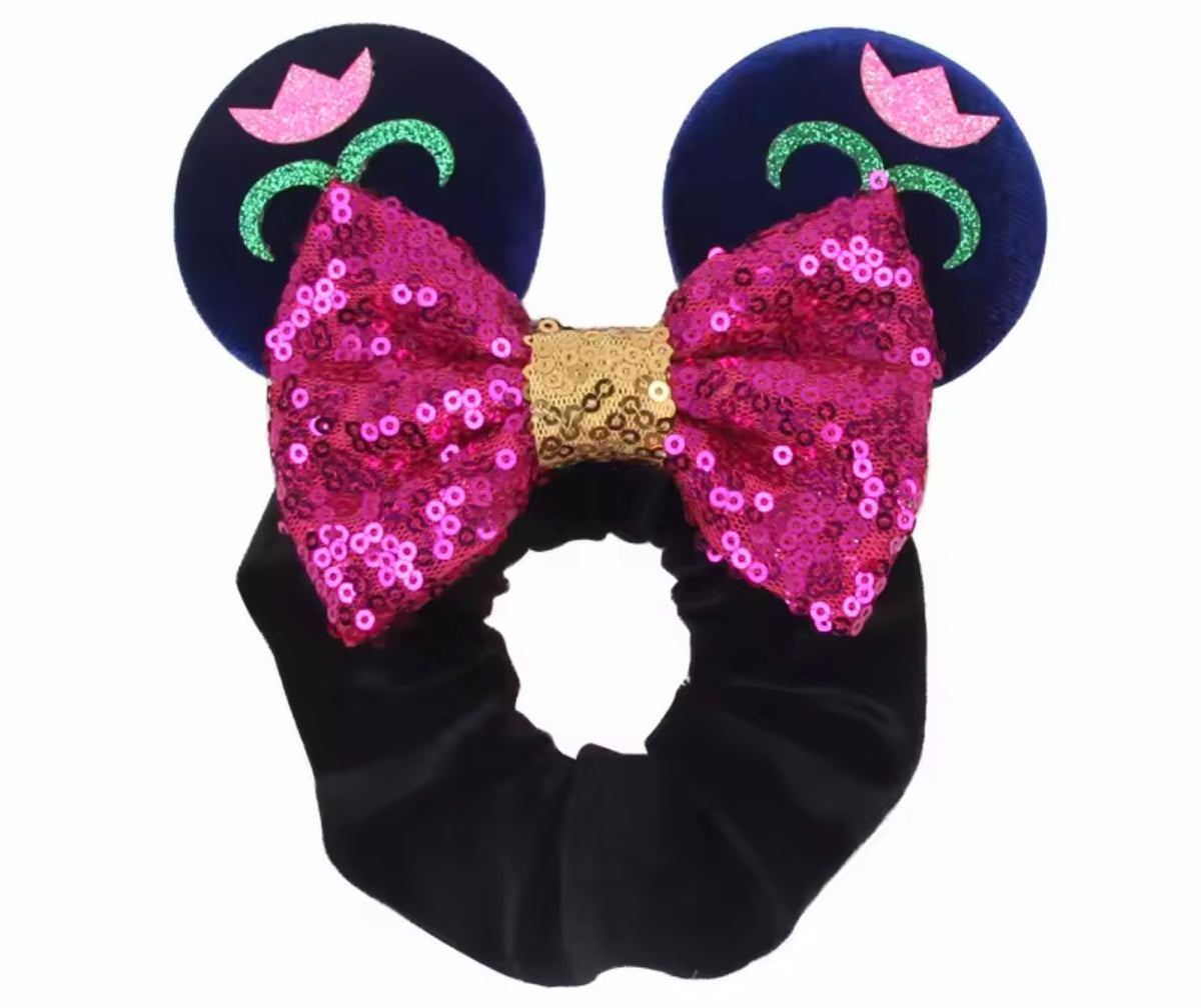 Mouse Ear Velvet Scrunchie, Anna, Frozen