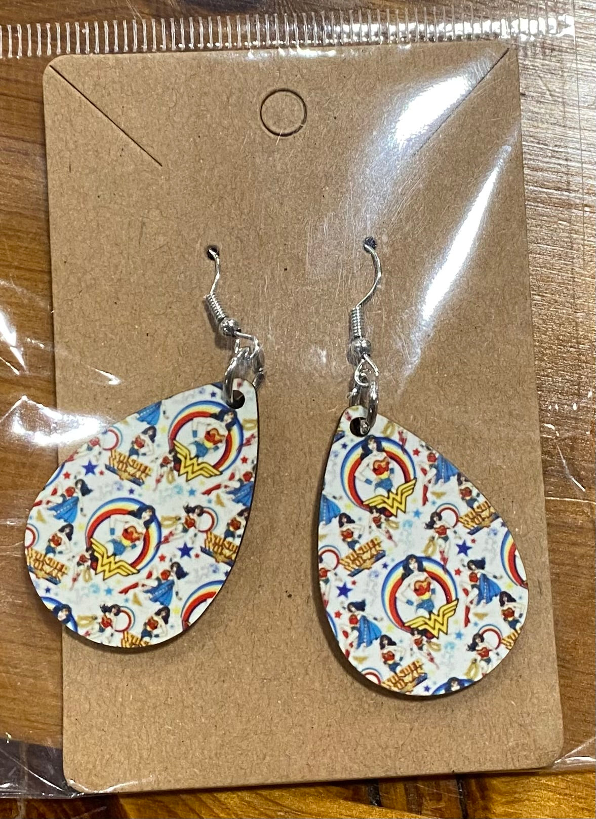 Wonder Woman, Handmade Earrings