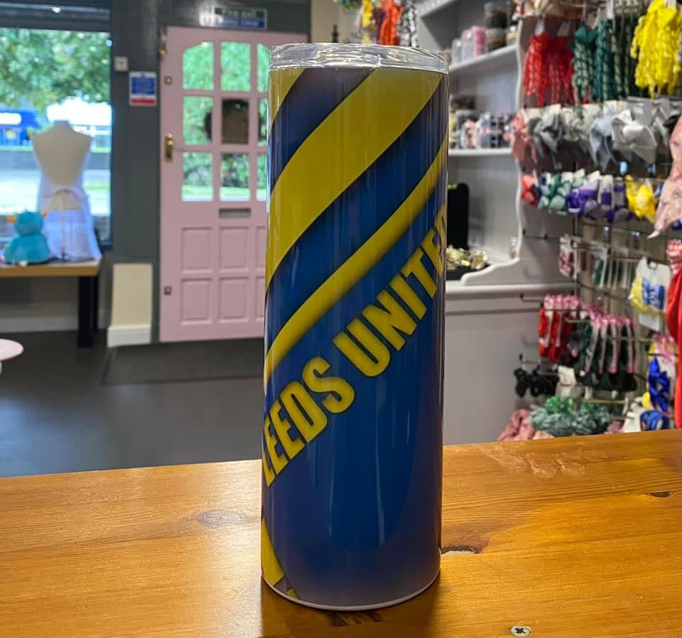 Leeds United, 20oz Tumbler, Insulated, Stainless Steel, Hot & Cold use