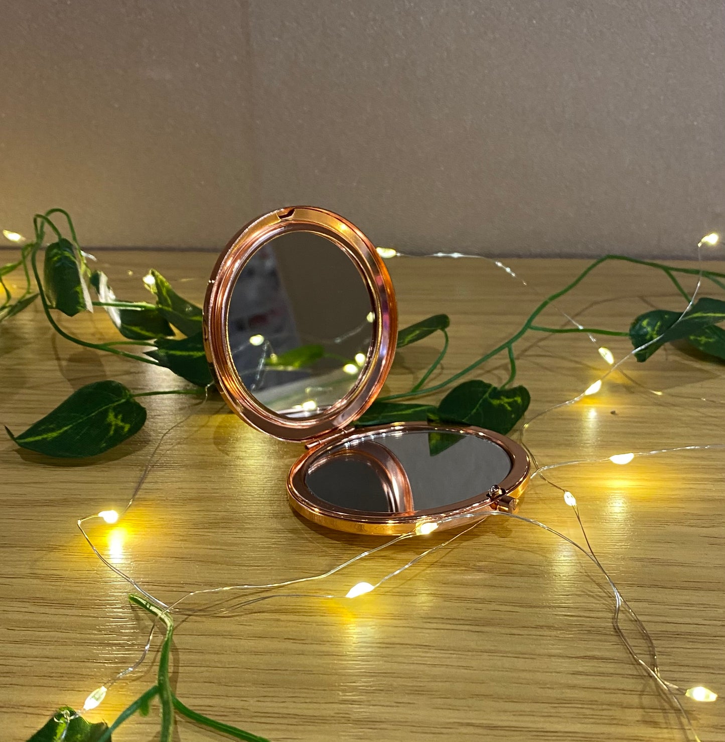 Will you be my Bridesmaid, Mirrored Compact, Bridesmaid, Mother of the Bride, Birthday, Mirror, Personalised, Rose Gold, Round, Wedding