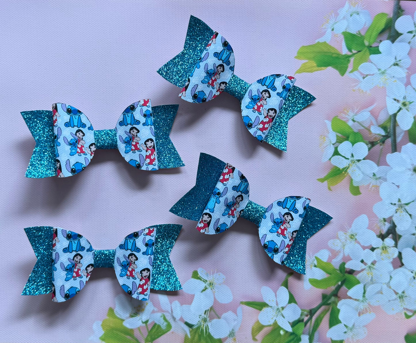 Handmade Stitch Hairbow, Hair, Bow, Clip