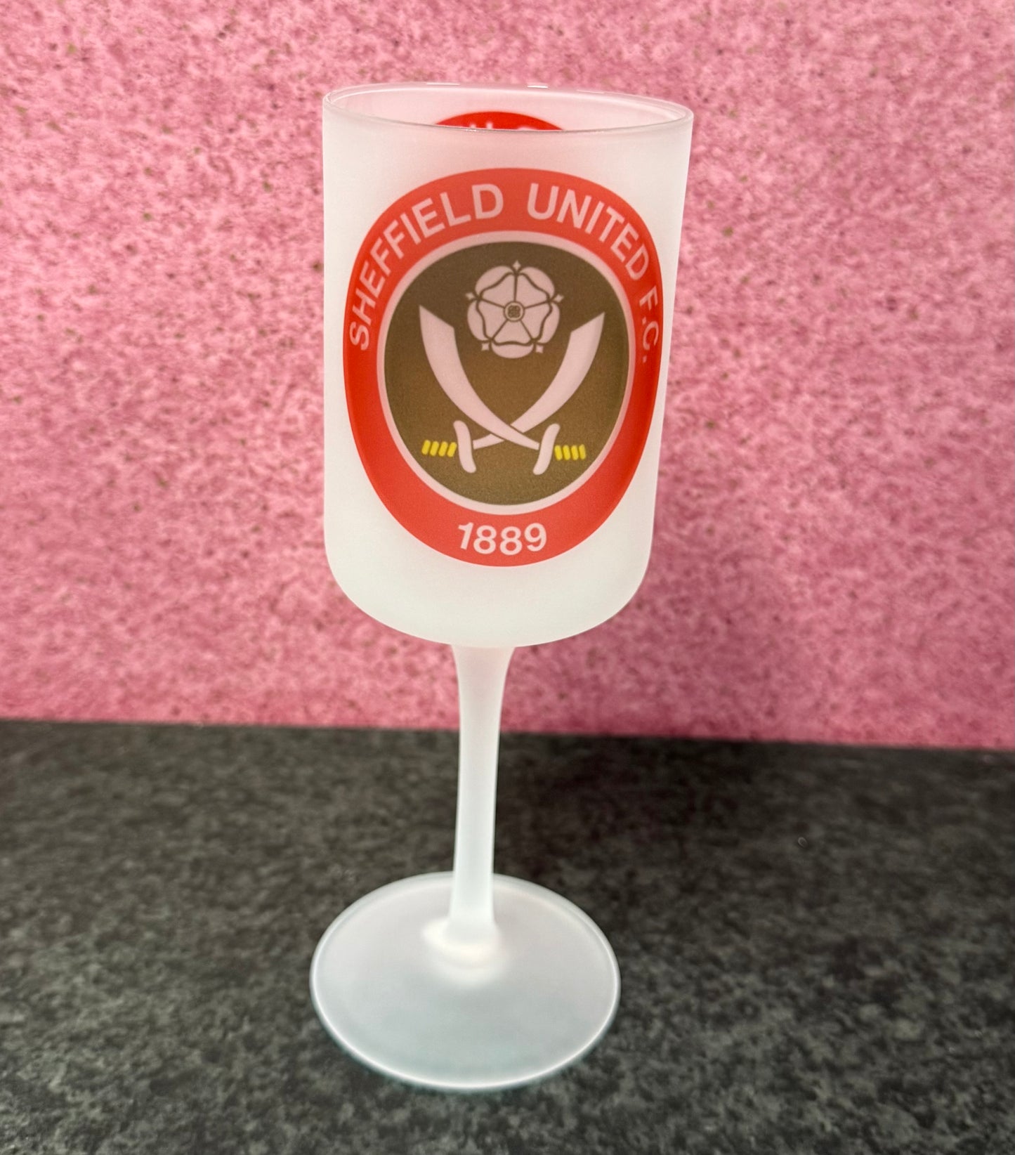 Sheffield United, Stein & Goblet Set, Frosted Glass, Personalised, Glass, Football