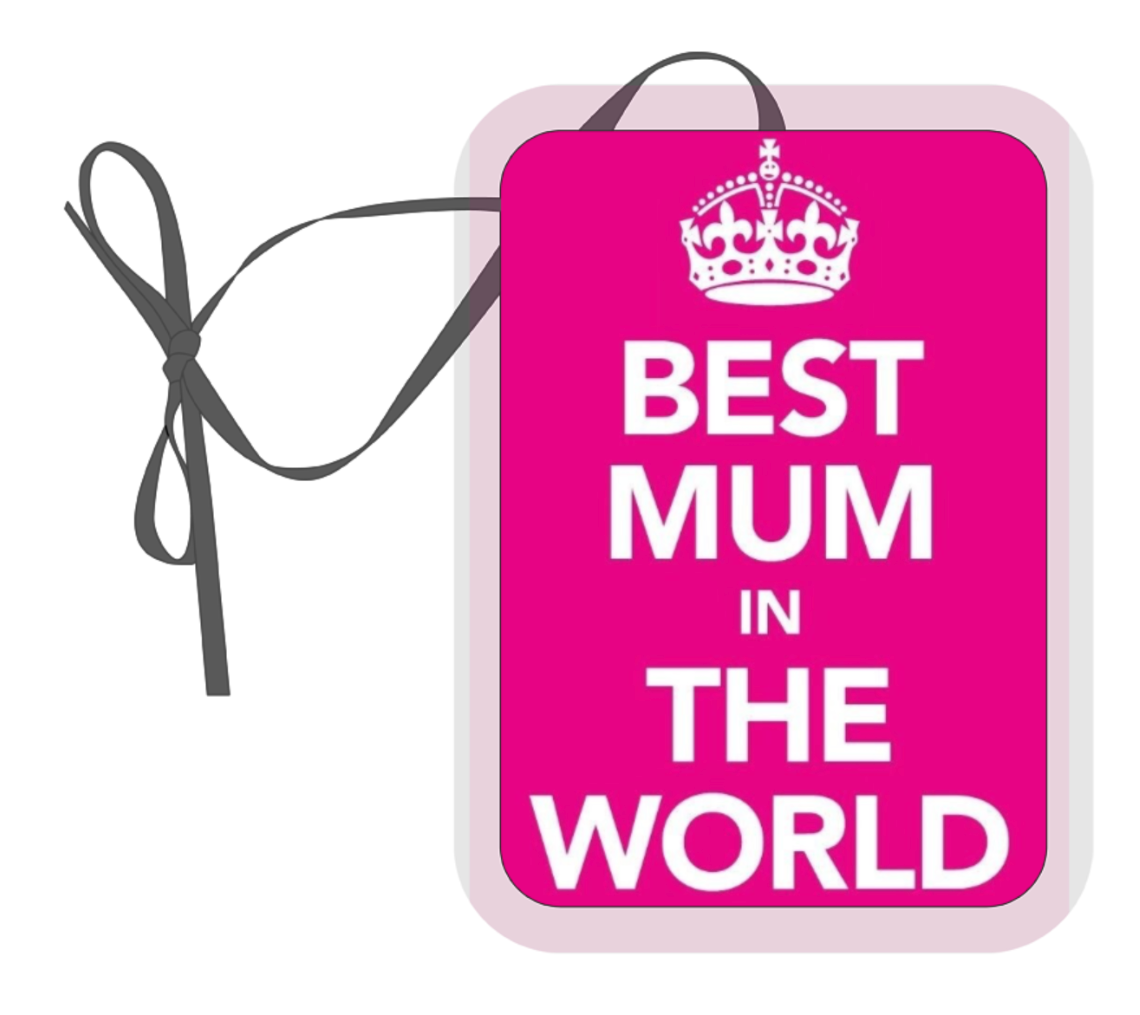 Best Mum in the World, Hanging Air Freshener, Car Air Freshener, Mum