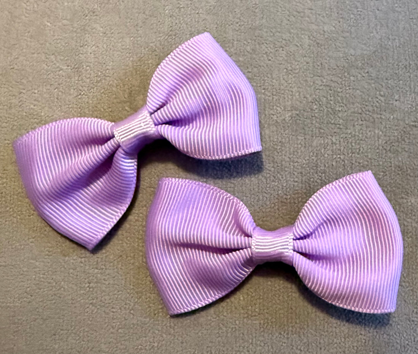 Purple Bows, Ribbon Hairbows, Hair, Bow, School, Hair Clip