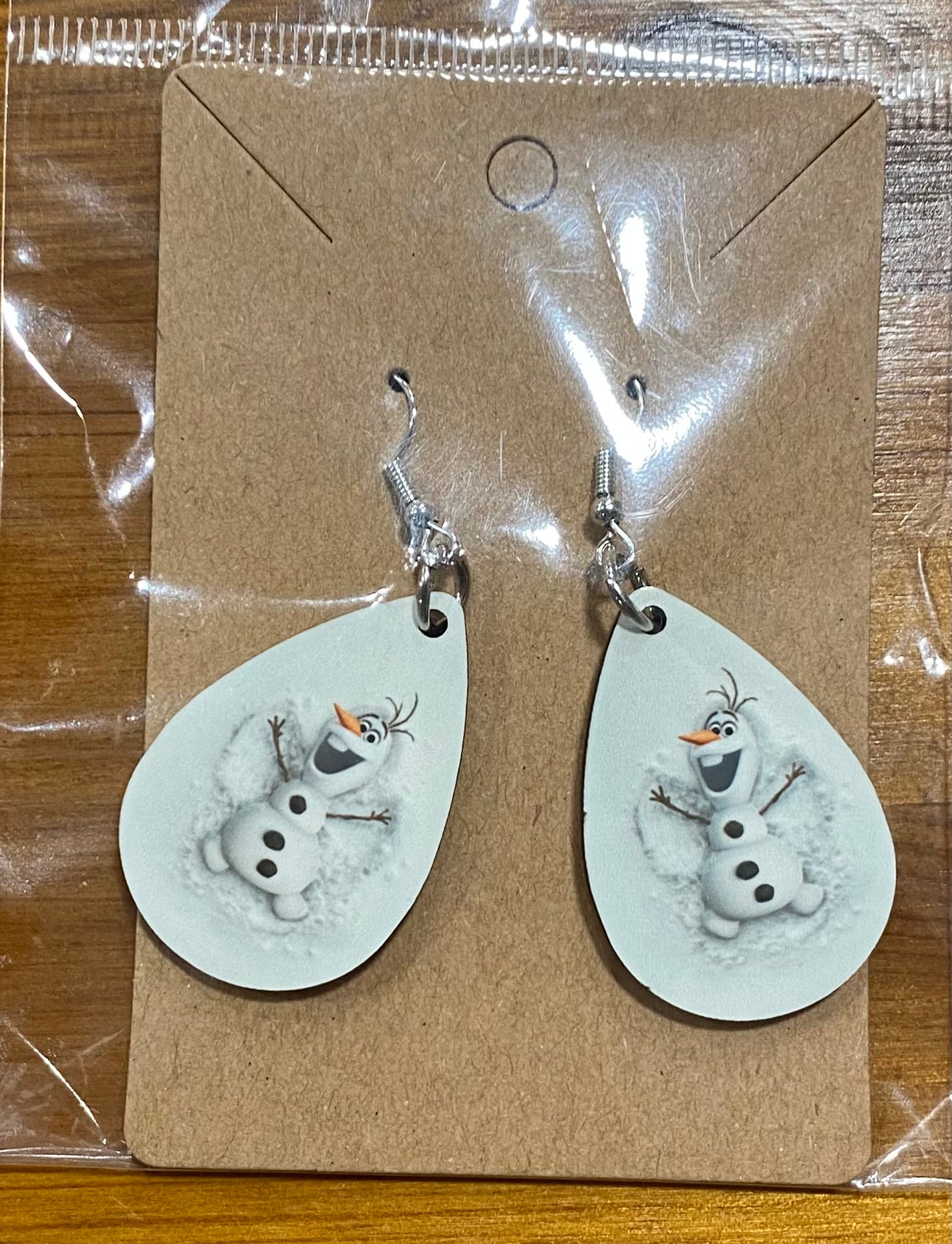 Olaf, Snow Angel, Frozen, Handmade Earrings