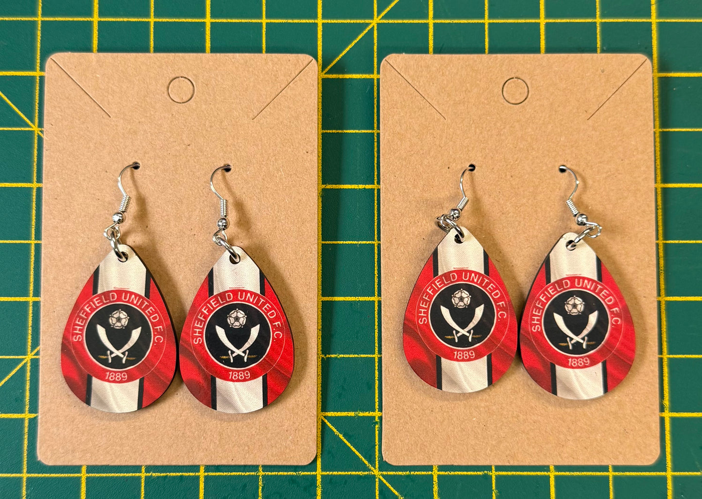 Sheffield United, SUFC, Blades, Handmade Earrings