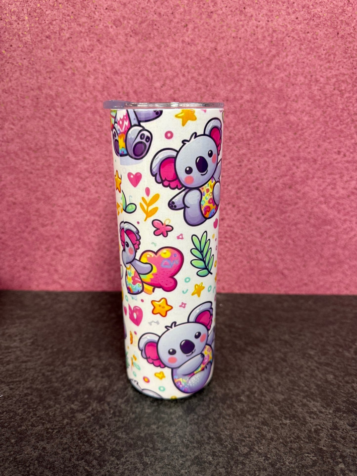 Koala, 20oz Tumbler, Insulated, Stainless Steel, Hot & Cold use, Personalised