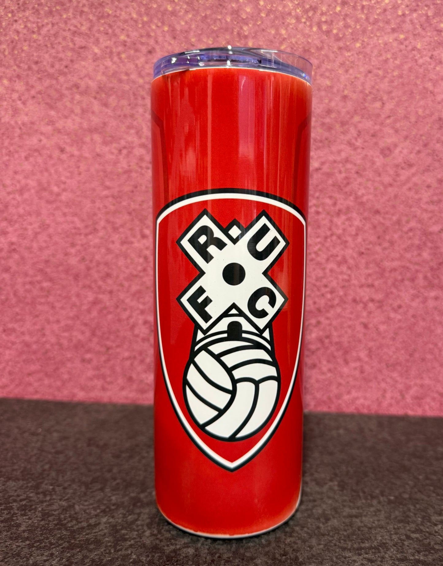 Rotherham United, 20oz Tumbler, Insulated, Stainless Steel, Hot & Cold use