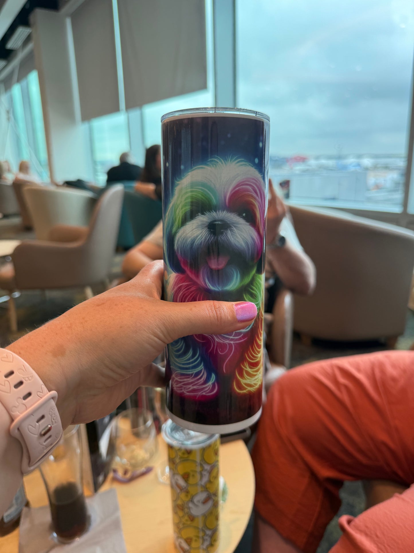 Neon Shih Tzu, 20oz Tumbler, Insulated, Stainless Steel, Hot & Cold use, Personalised