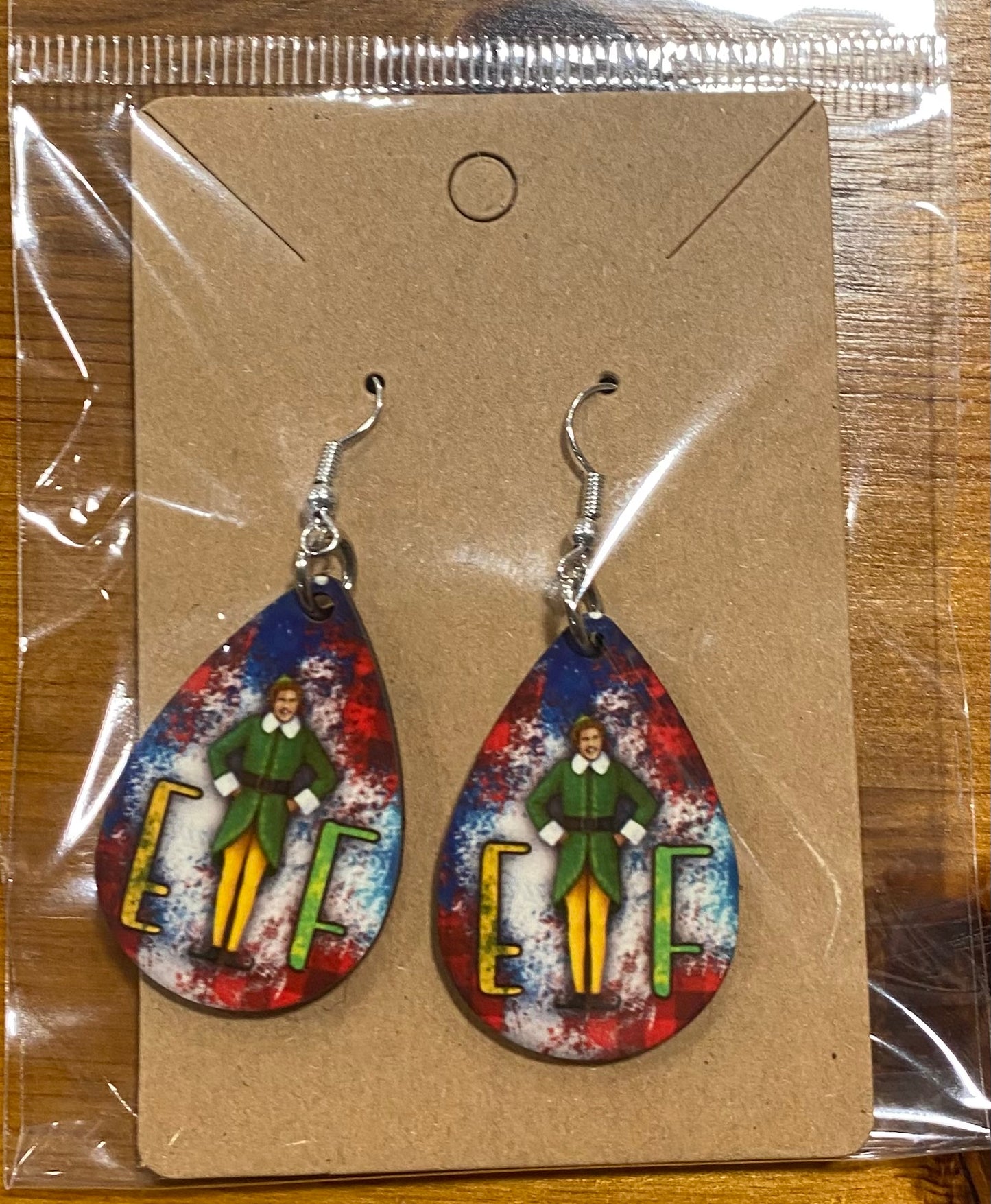 Christmas, Buddy the Elf, Handmade Earrings