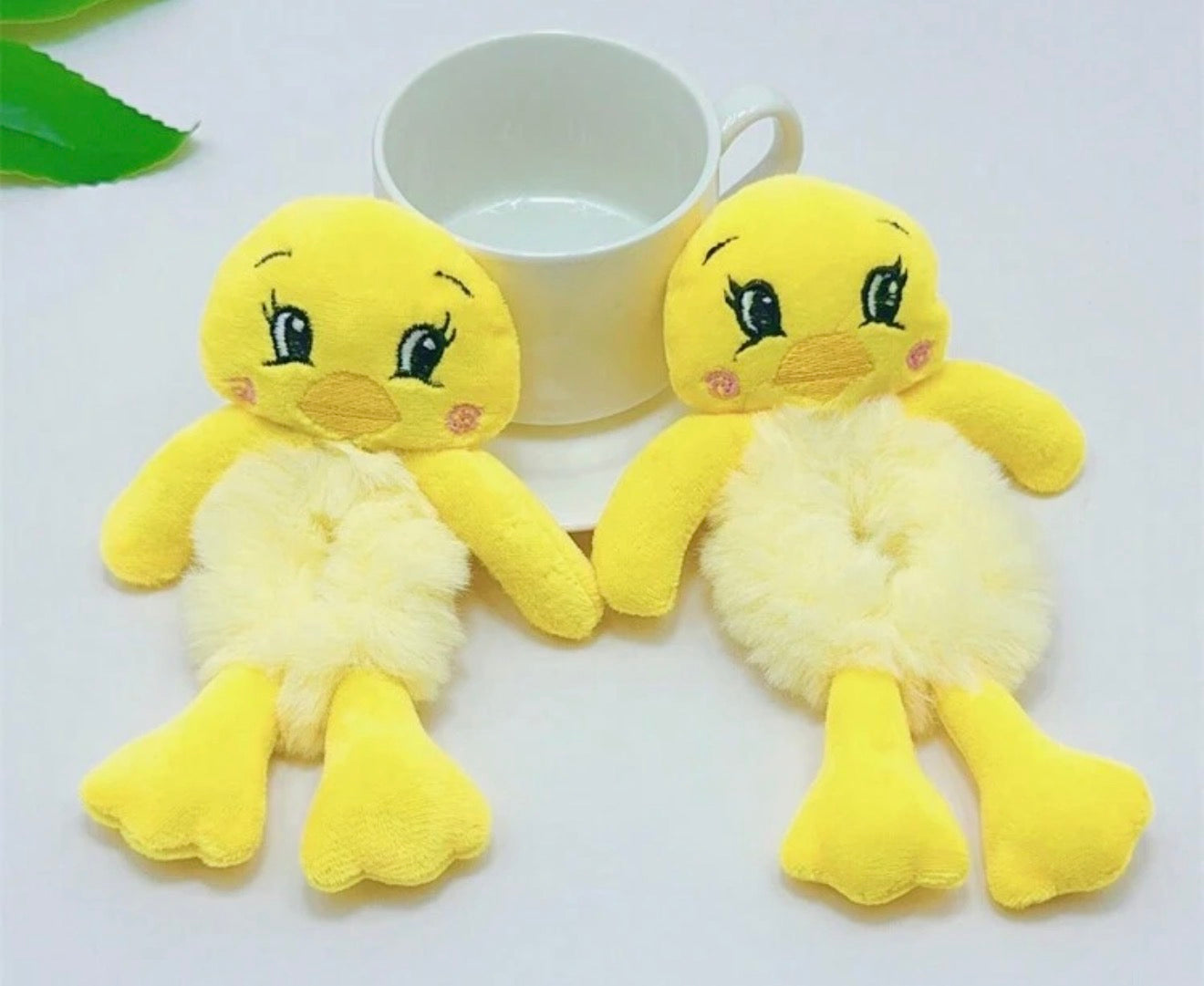 Duck Scrunchie, Fluffy, Animal, Yellow, Kids