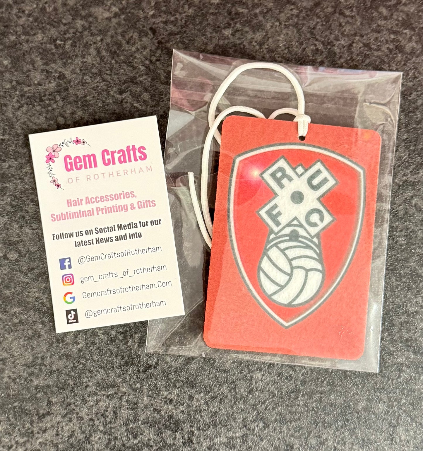 Rotherham United, Hanging Air Freshener, Car Air Freshener