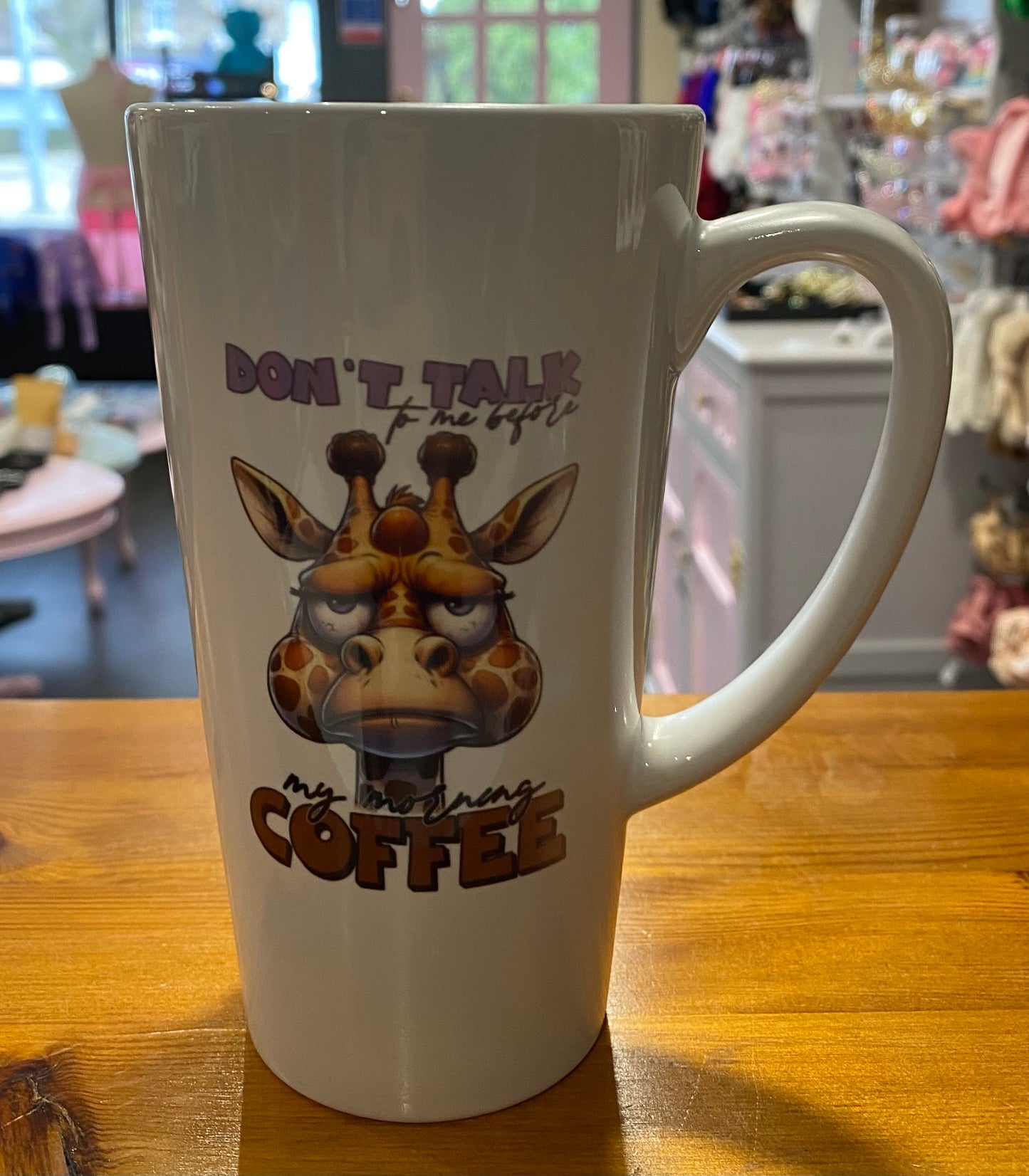 Dont talk to me before coffee, Latte, 17oz, Large, Ceramic Mug, Personalised