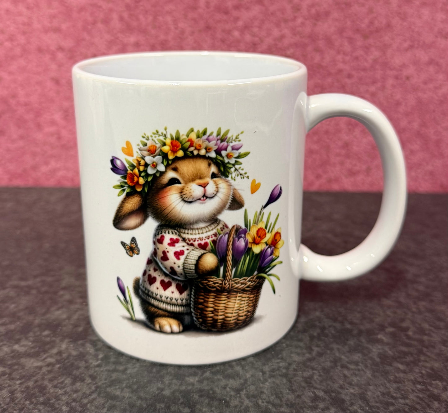 Easter Bunny Ceramic Mug, Tea, Coffee, End of Line
