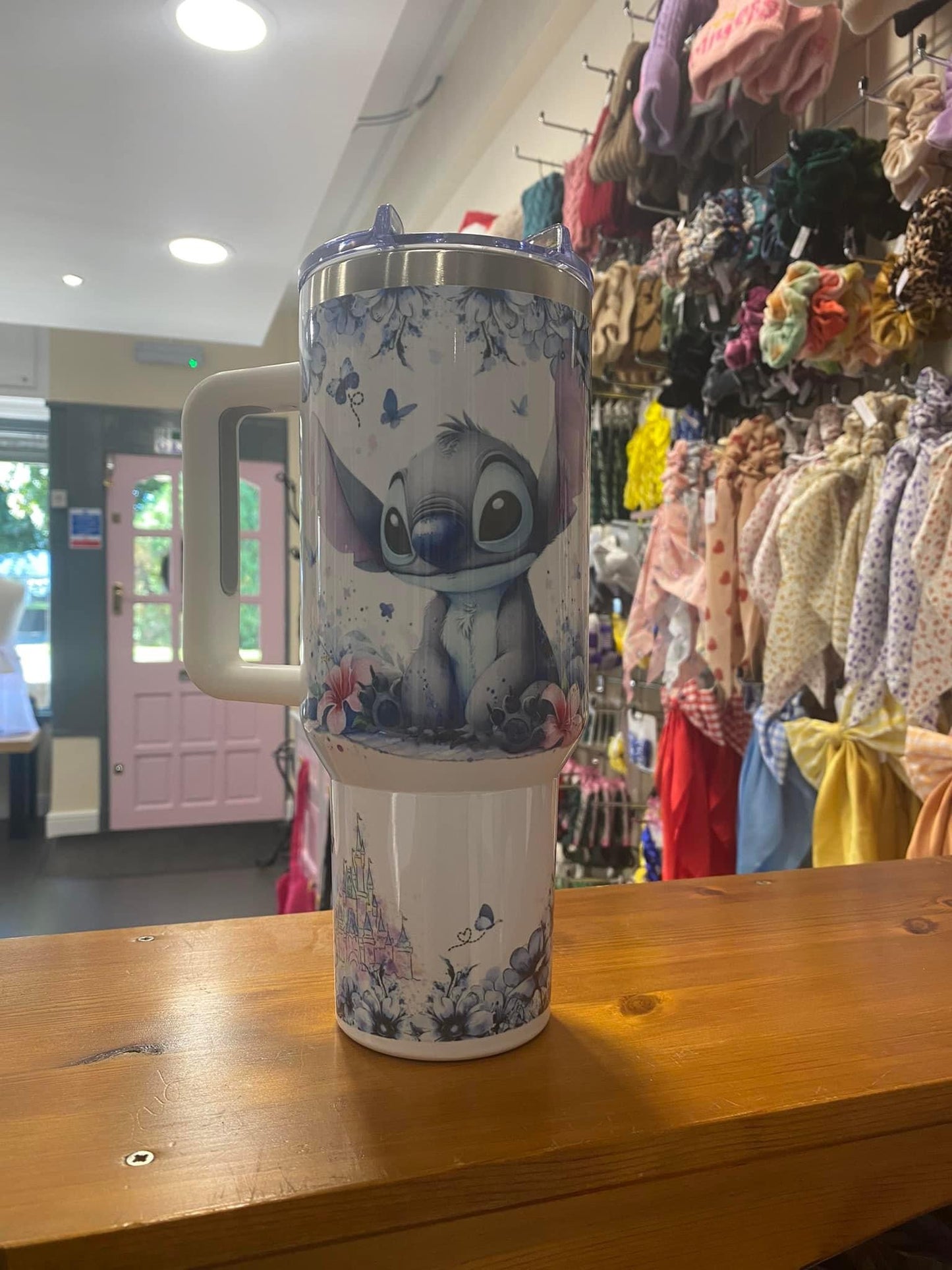 Just a girl who loves Stitch, 40oz Tumbler, 1.1 Litre, Insulated, Stainless Steel, Hot & Cold use, Personalised