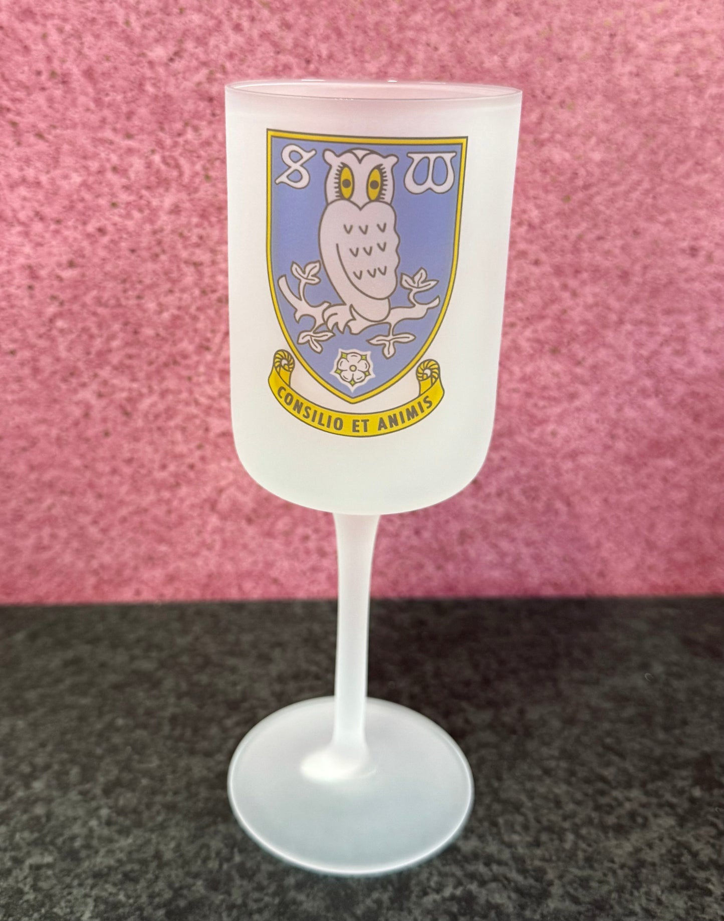 Sheffield Wednesday, Stein & Goblet Set, Frosted Glass, Personalised, Glass, Football