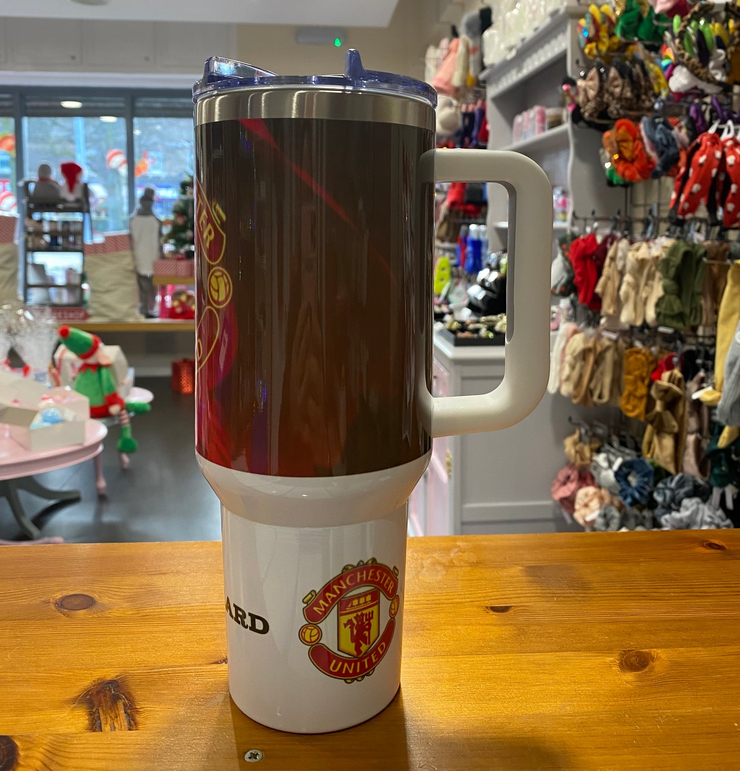 Manchester United, 40oz Tumbler, 1.1 Litre, Insulated, Stainless Steel, Hot & Cold use, Personalised