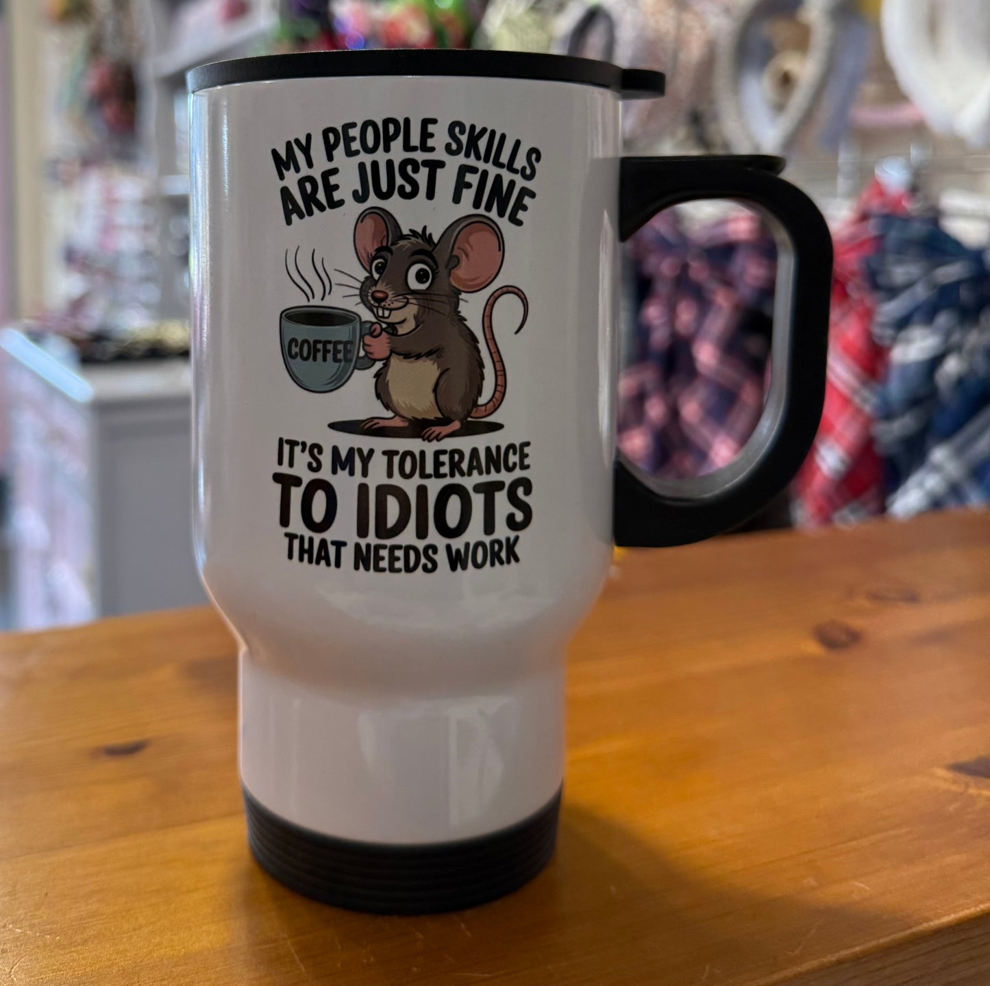 People Skills, Mouse, Travel Mug, Thermos