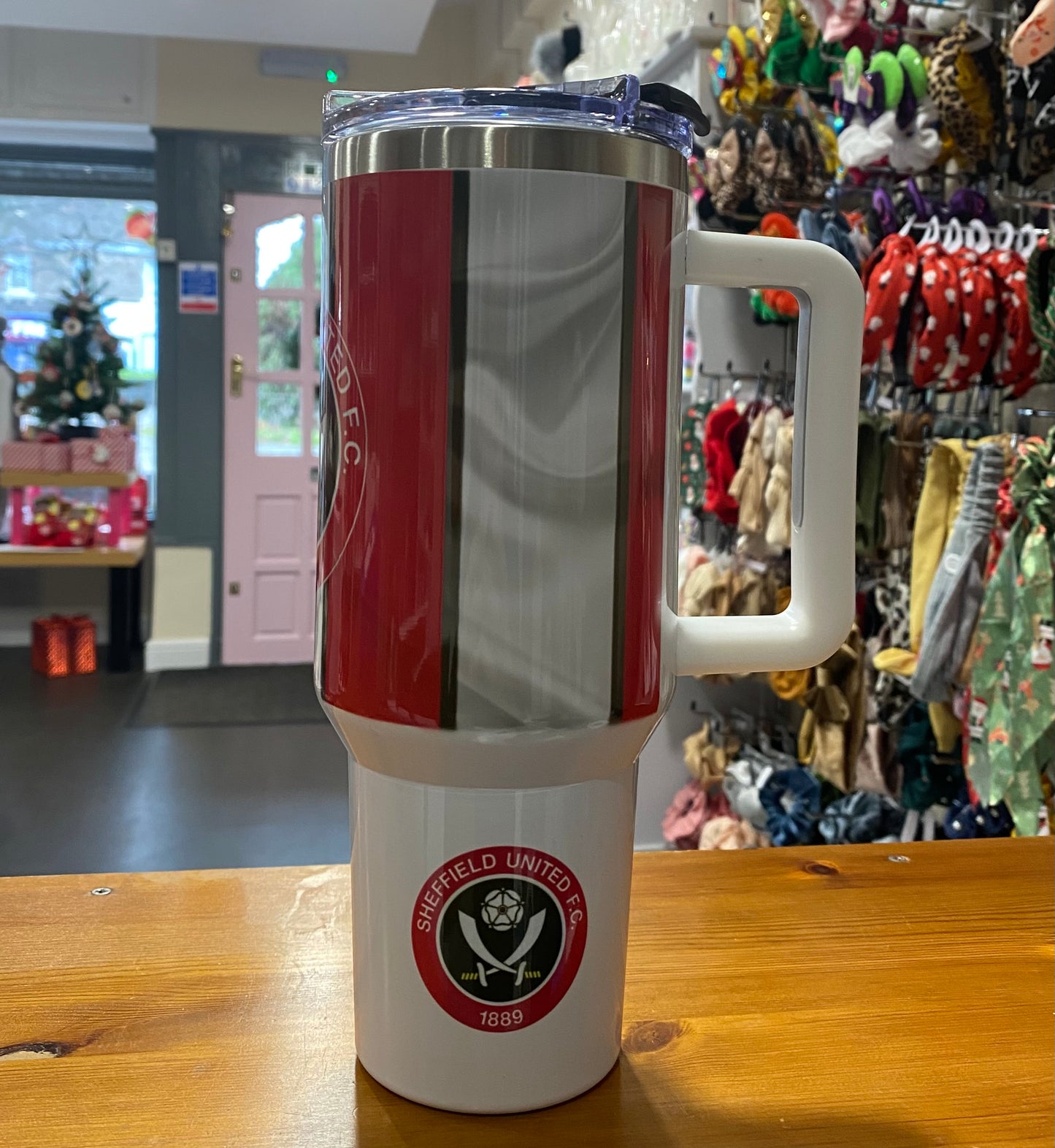 Sheffield United, 40oz Tumbler, 1.1 Litre, Insulated, Stainless Steel, Hot & Cold use, Personalised