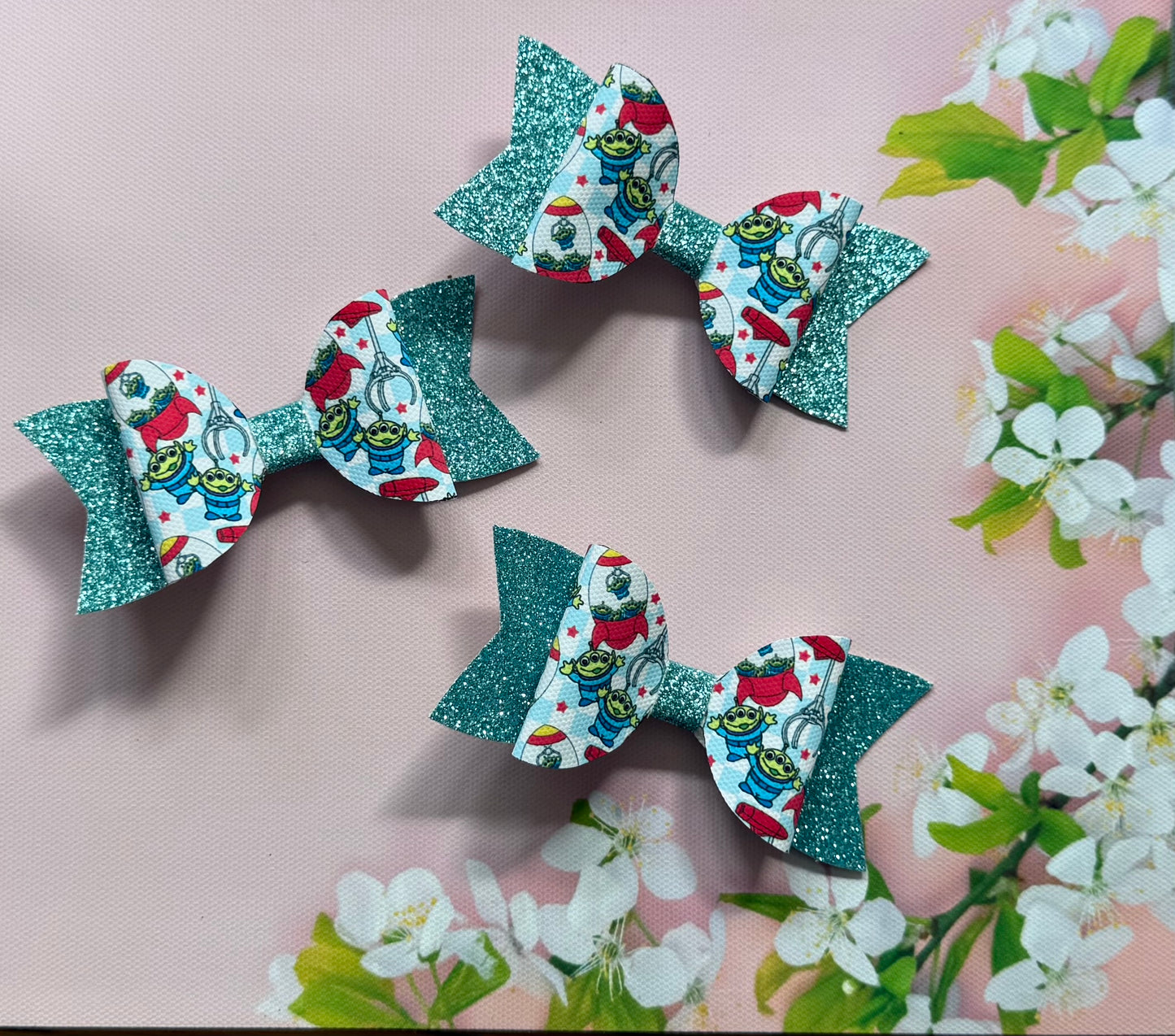 Handmade Alien & The Claw Hairbow, Hair, Bow, Clip Toy Story