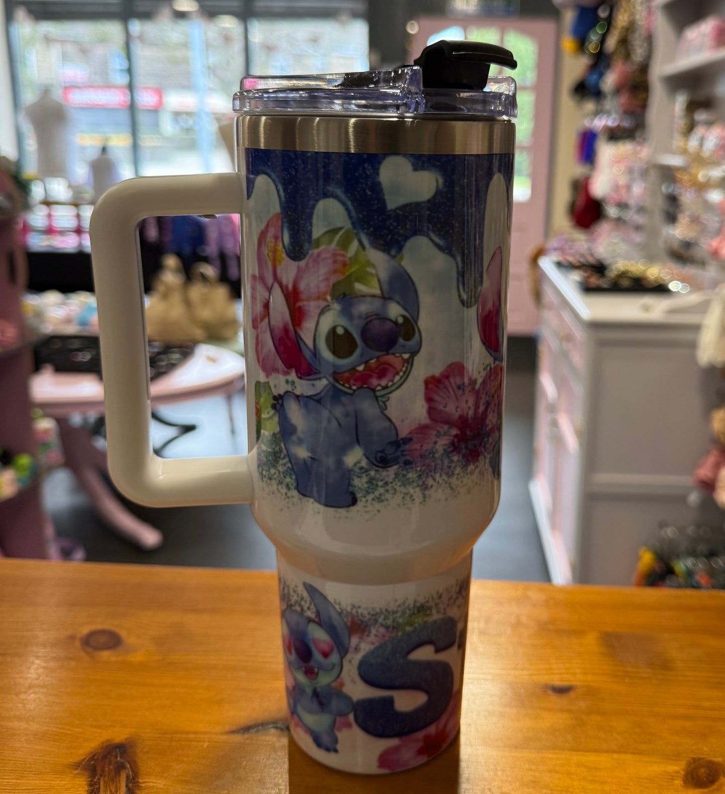 Stitch, 40oz Tumbler, 1.1 Litre, Insulated, Stainless Steel, Hot & Cold use, Personalised