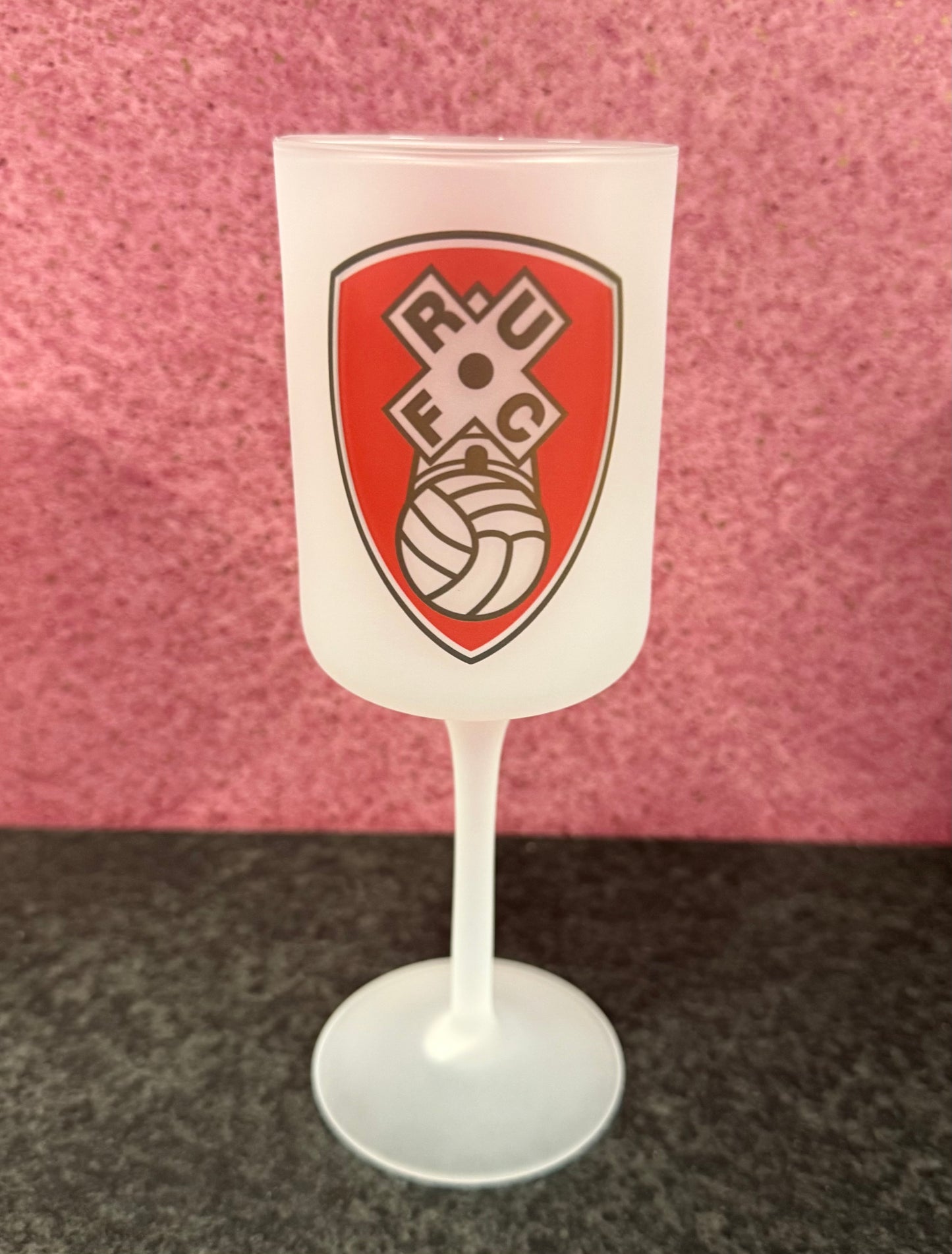 Rotherham United, Stein & Goblet Set, Frosted Glass, Personalised, Glass, Football
