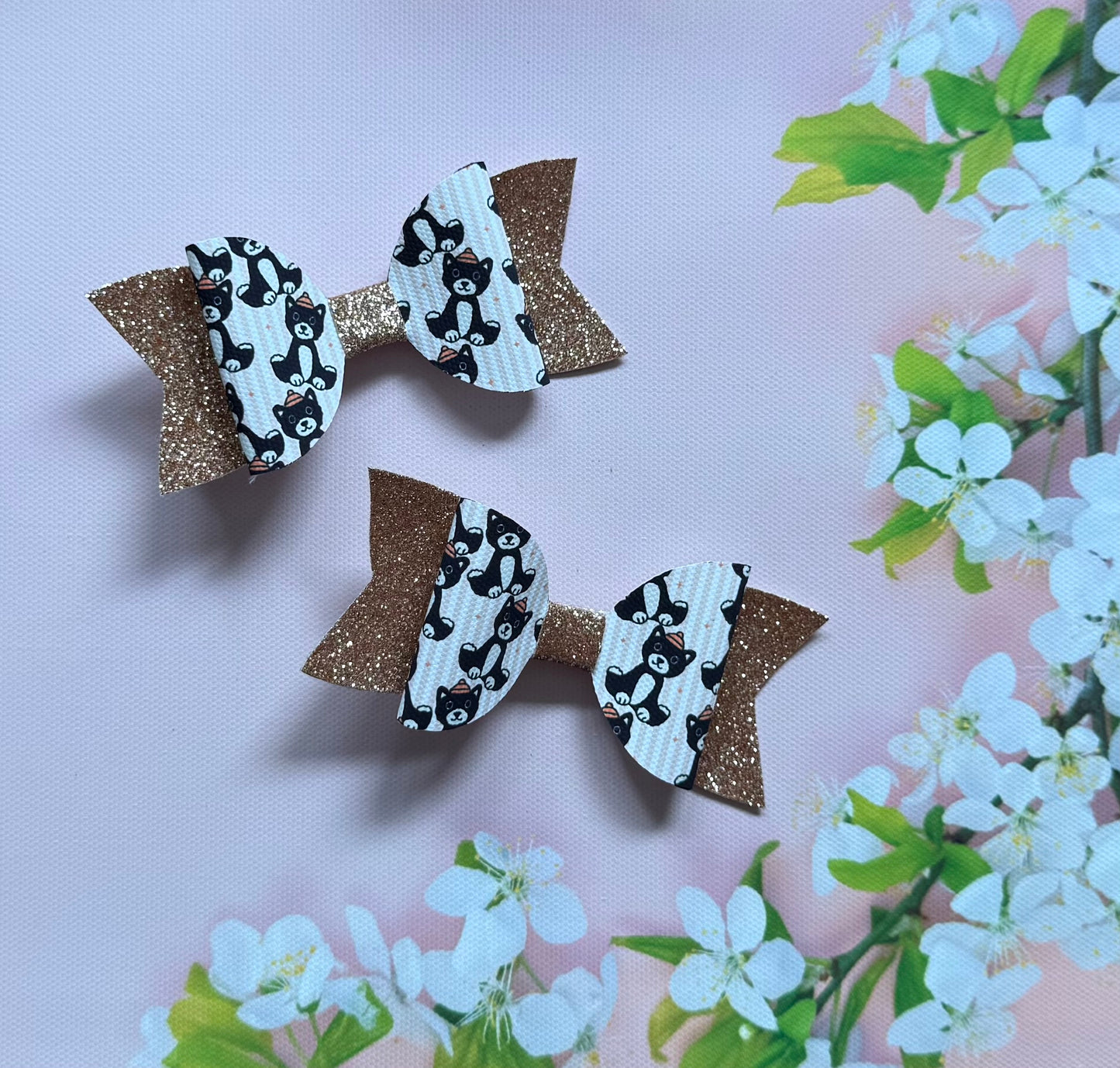 Handmade Jelly Cat Hairbow, Hair, Bow, Clip