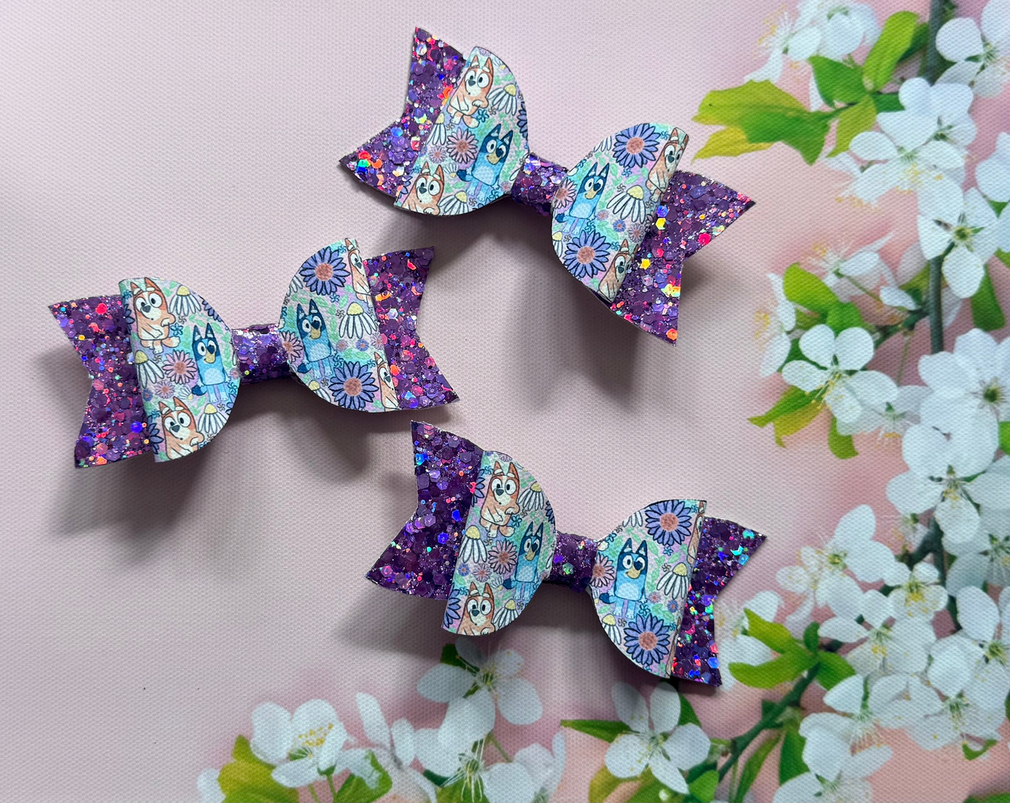 Handmade Bingo Hairbow, Pink, Hair, Bow, Clip