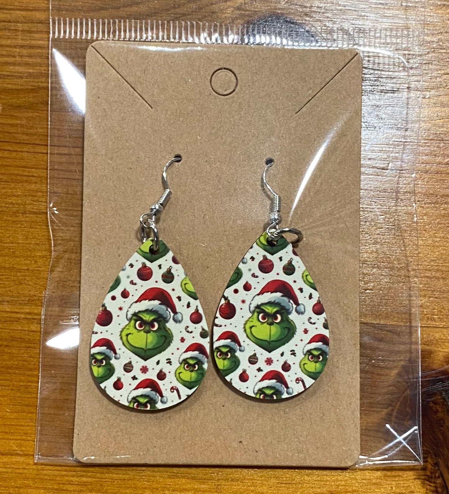 Christmas, Grinch, Handmade Earrings