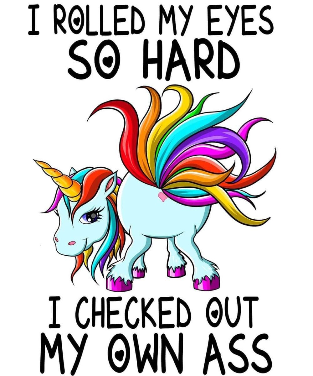 I Rolled My Eyes, Unicorn, Travel Mug, Thermos
