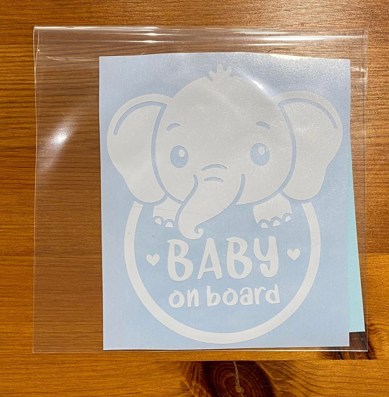 Elephant Baby on Board, Car Decal, Car Sticker