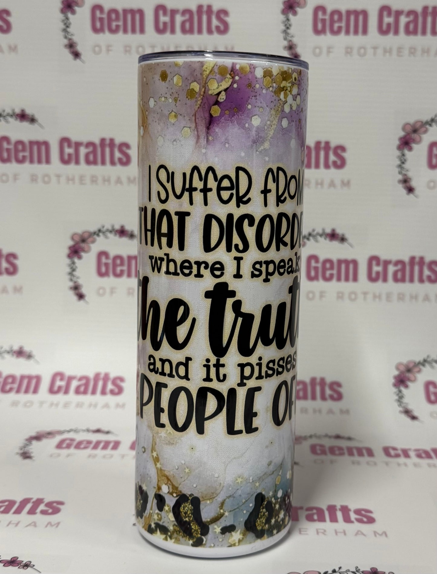 I suffer from, The Truth, 20oz Tumbler, Insulated, Stainless Steel, Hot & Cold use