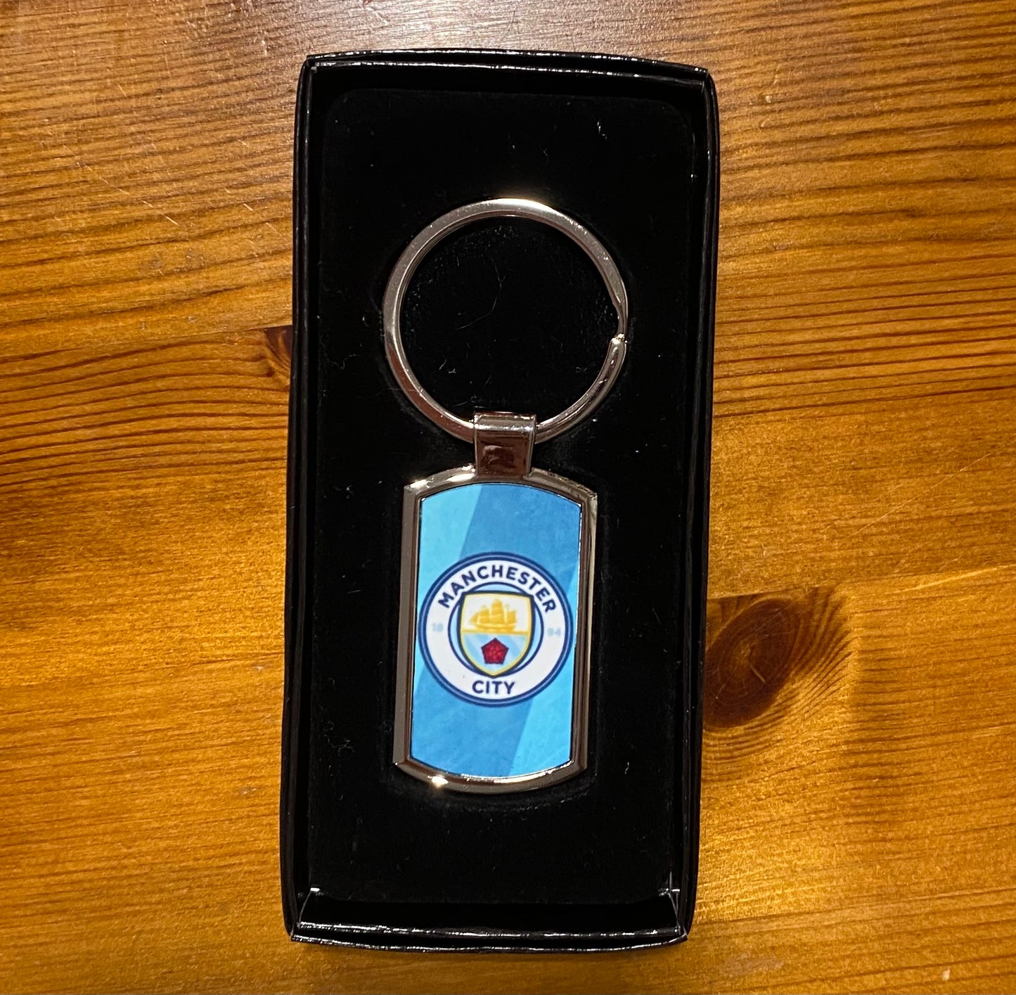 Manchester City, Metal Keyring, Key Ring