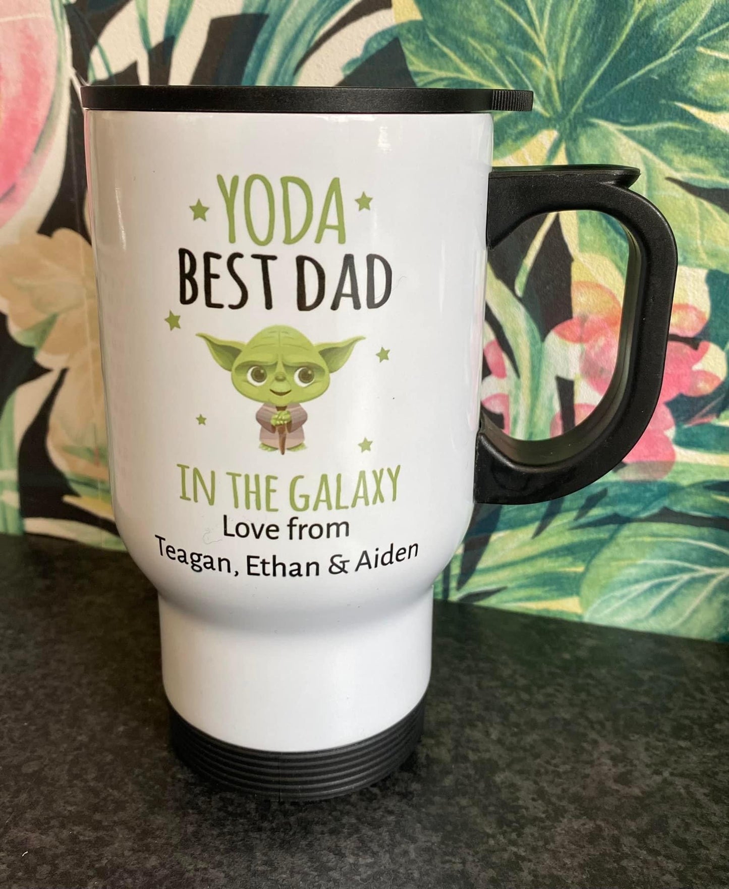 Yoda Best Dad, Personalised, Thermos, Travel Mug