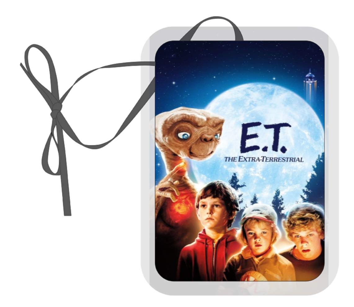 E.T, Hanging Air Freshener, Car Air Freshener, Retro