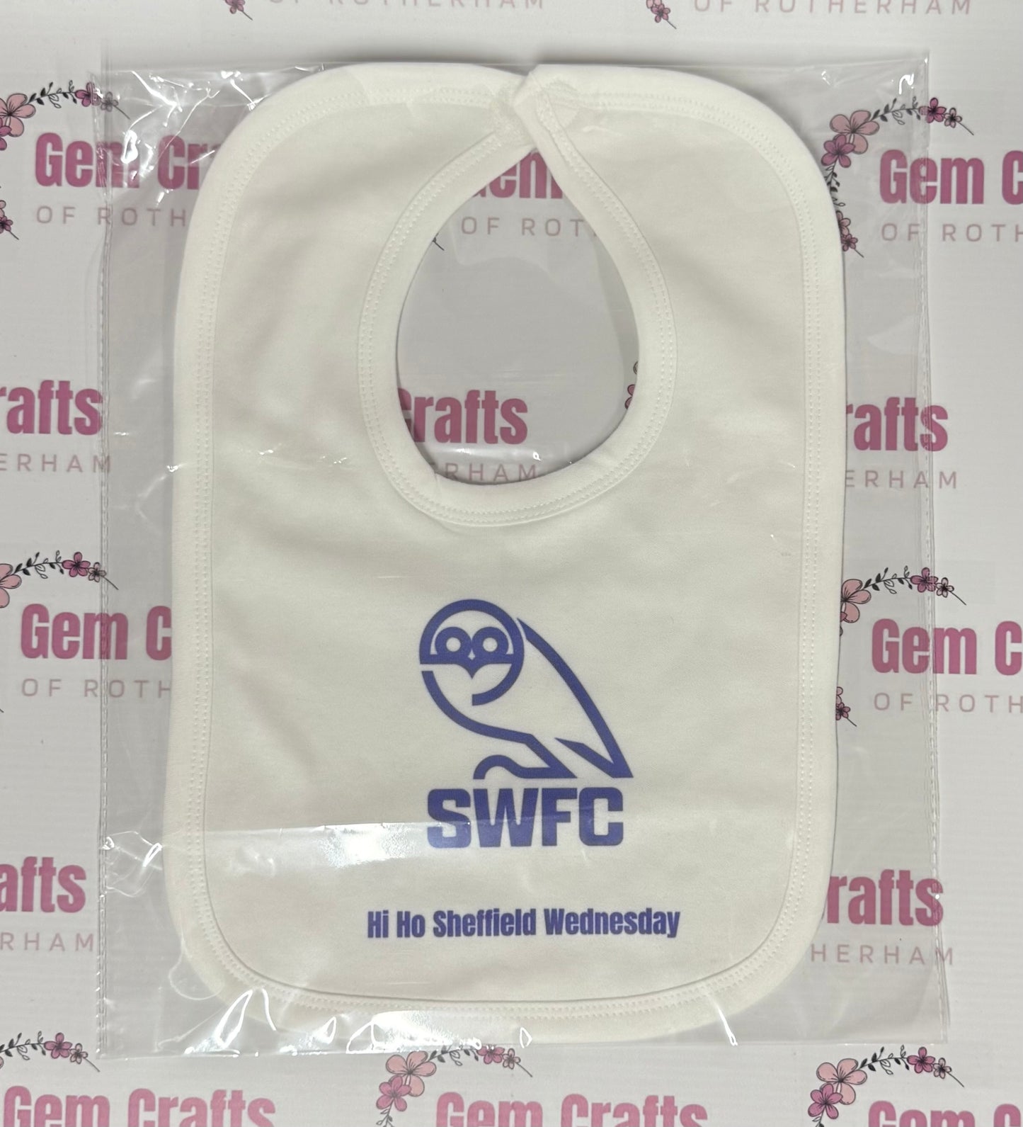 Sheffield Wednesday Personalised Baby Bib! Family Name, Babies Name, Football Team