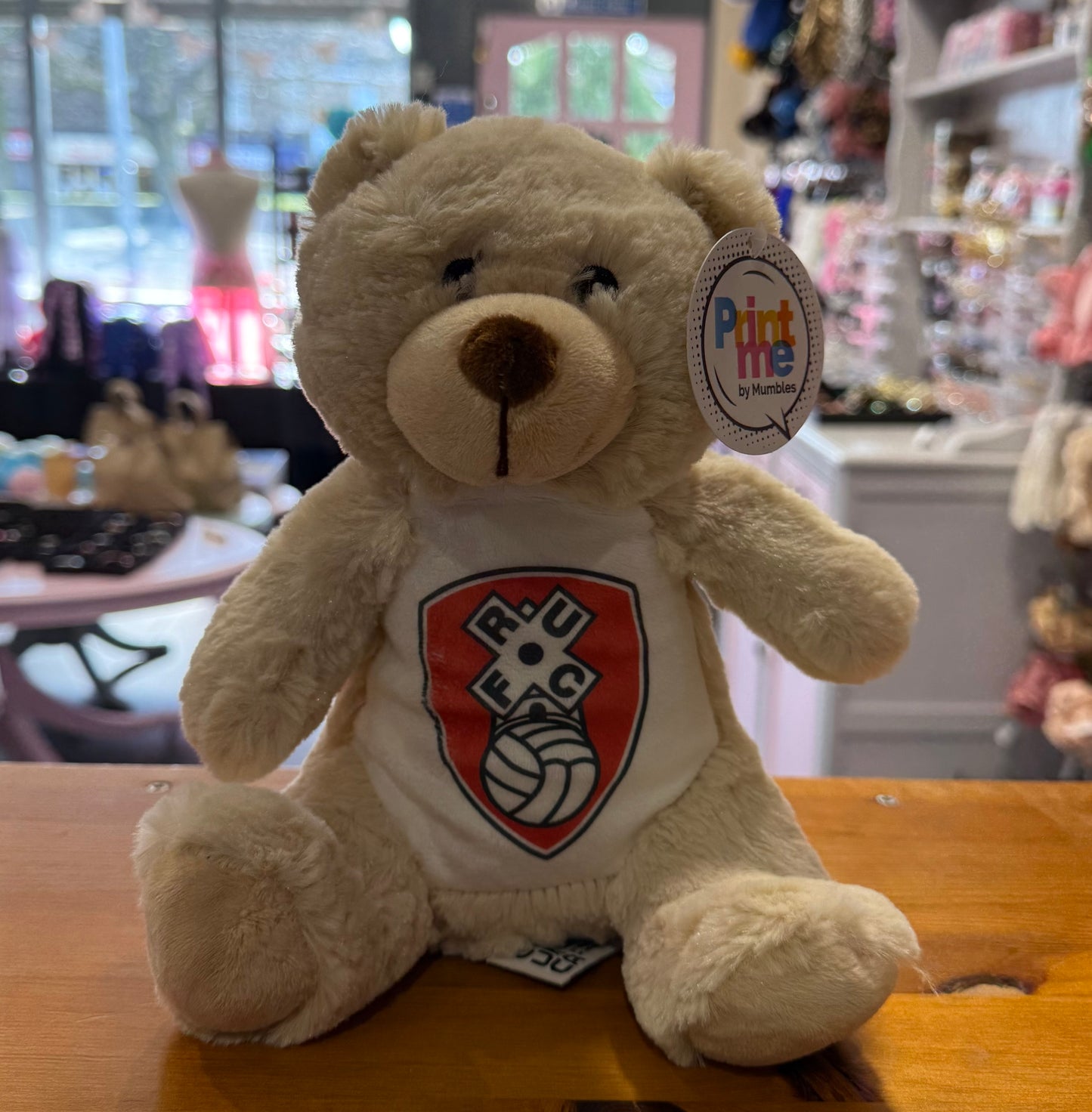 Rotherham United, Mini Mumbles Bear, Print Me Bear, Personalised Soft Toy