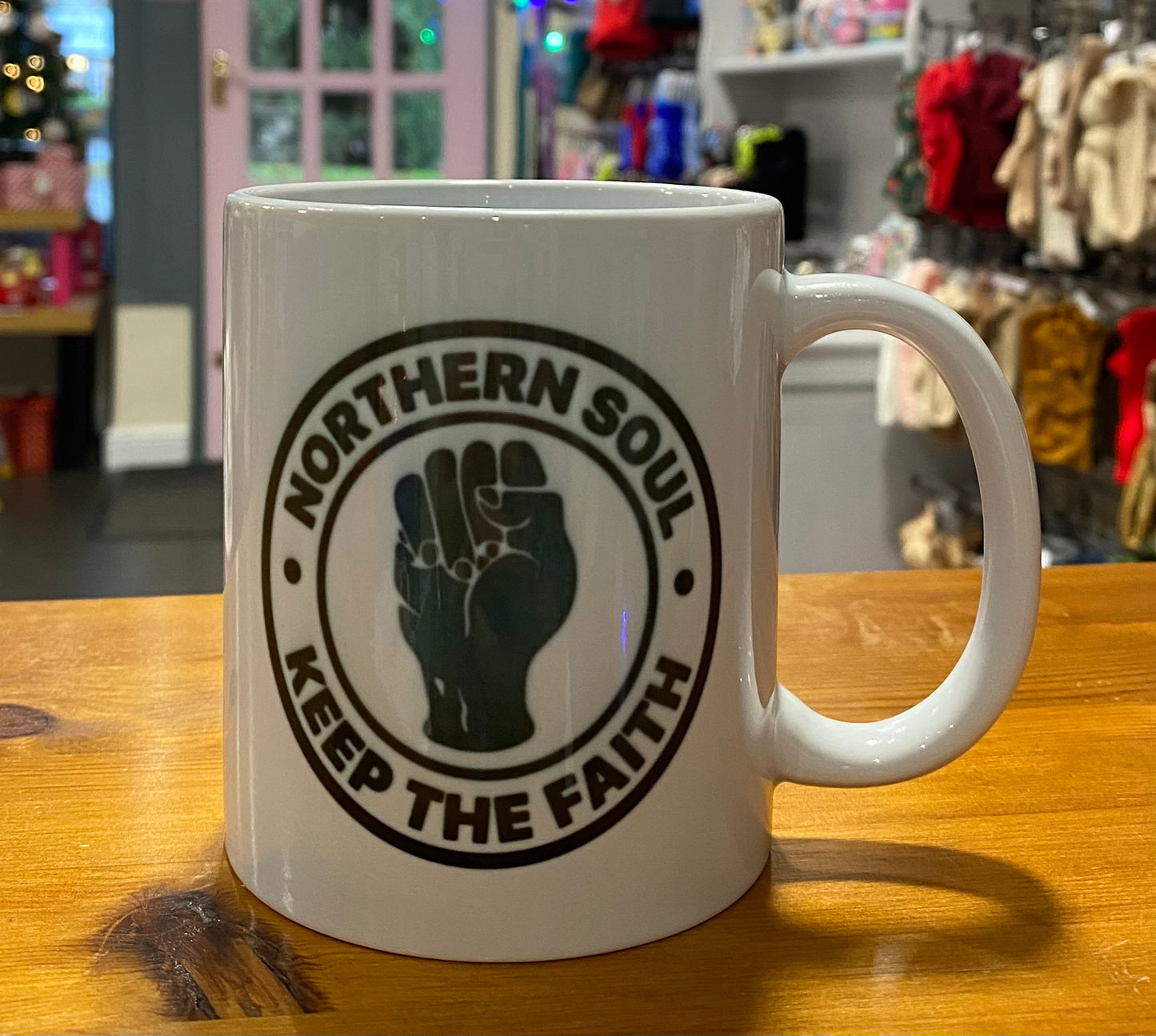 Northern Soul Mug, Ceramic Mug, Coaster