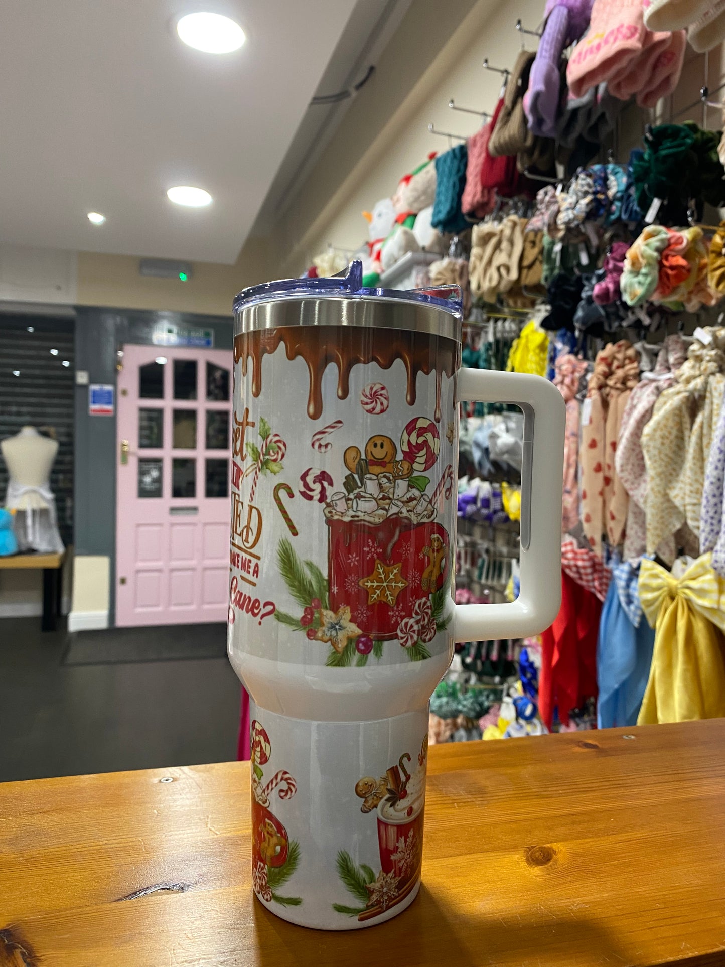 Sweet But Twisted, Christmas, 40oz Tumbler, 1.1 Litre, Insulated, Stainless Steel, Hot & Cold use, Personalised