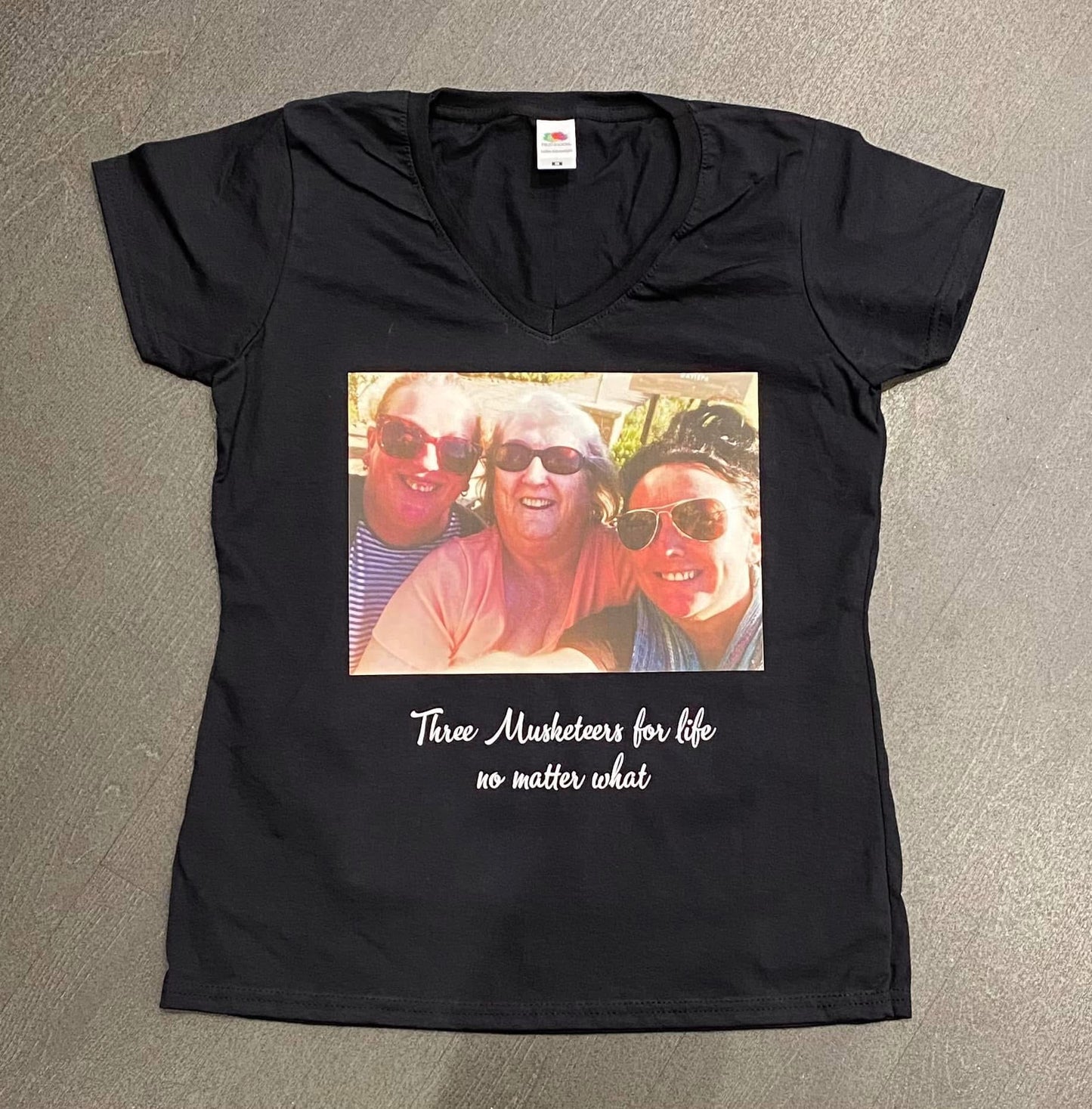 Funeral, Black Personalised T-Shirt - Size S - 5XL, Black T-Shirt, Tee, Your Design, Funeral, Memorial, Remembrance