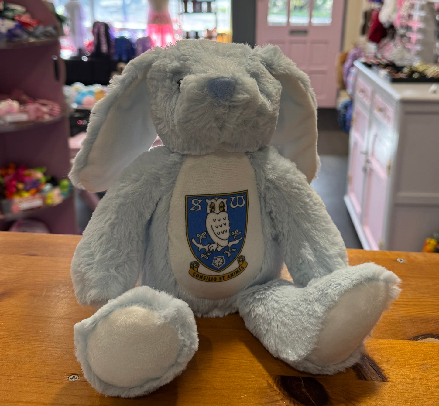 Sheffield Wednesday, Mini Mumbles Blue Rabbit, Personalised Soft Toy