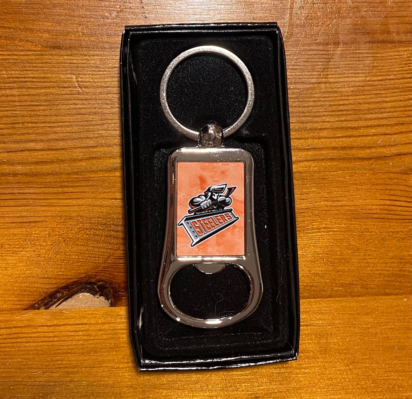 Sheffield Steelers, Metal Bottle Opener Keyring, Key Ring